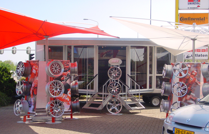 Standbouw Promotiestand Productpromotie Roadshow Tevi stands